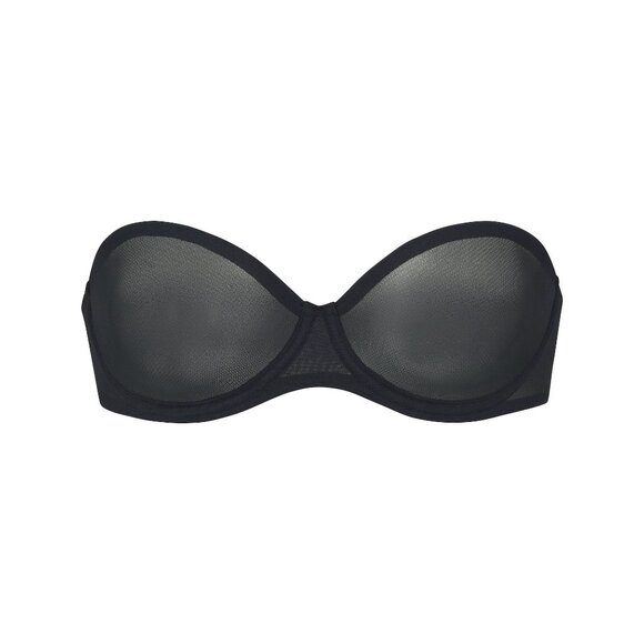 SKIMS Ultra Fine Mesh Strapless Bra - Onyx (30D) - Brand New - Picture 3 of 6